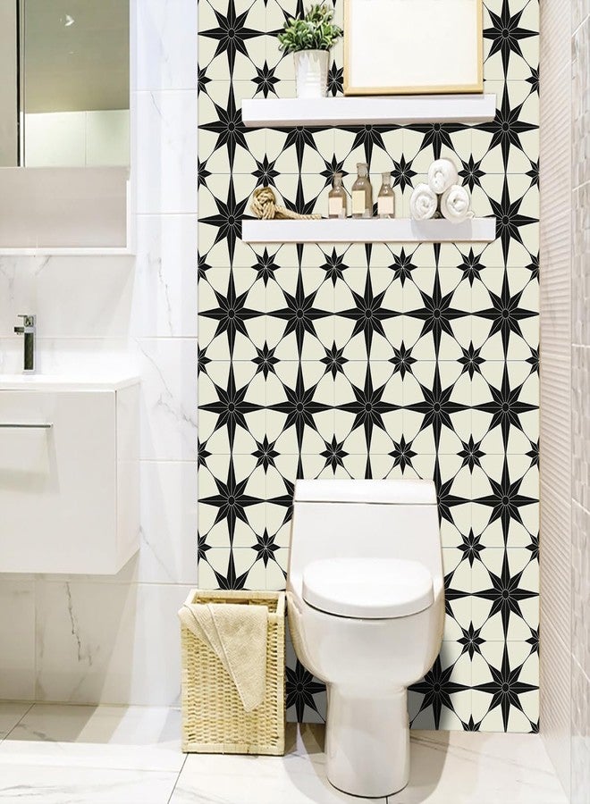 Jacklove 16 Pcs (6x6 in) Mandala Style Decorative Tile Stickers, Peel and Stick Self Adhesive Removable Tiles Backsplash Waterproof Kitchen Bathroom Furniture Staircase Home Decor Wall Sticker (DS-01-L) - Image 4