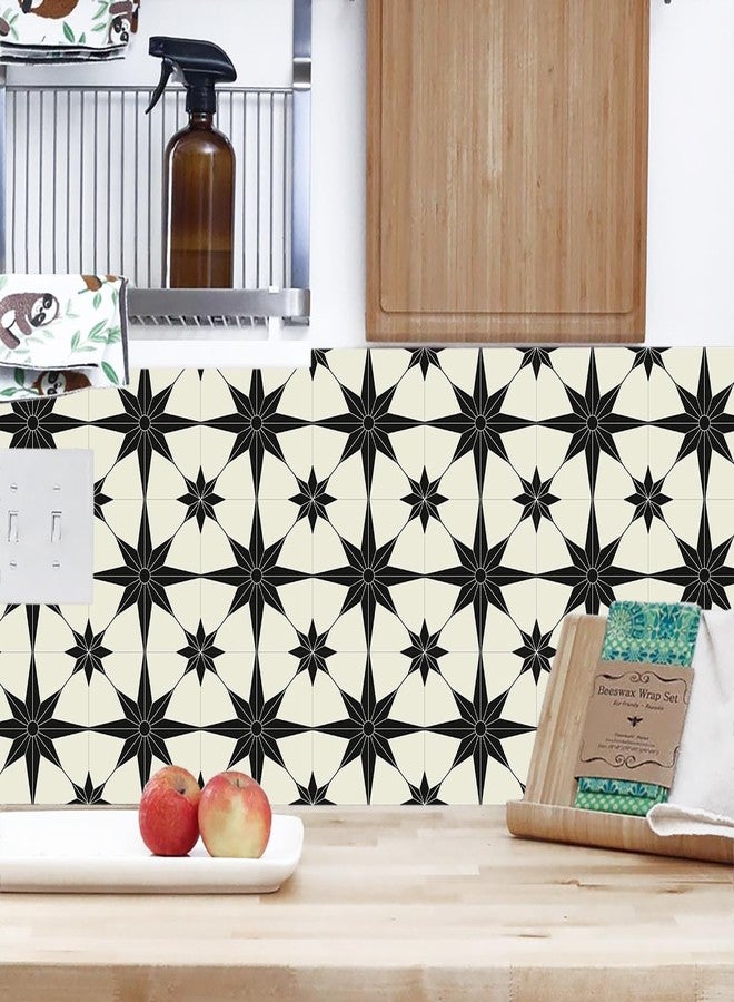 Jacklove 16 Pcs (6x6 in) Mandala Style Decorative Tile Stickers, Peel and Stick Self Adhesive Removable Tiles Backsplash Waterproof Kitchen Bathroom Furniture Staircase Home Decor Wall Sticker (DS-01-L) - Image 5