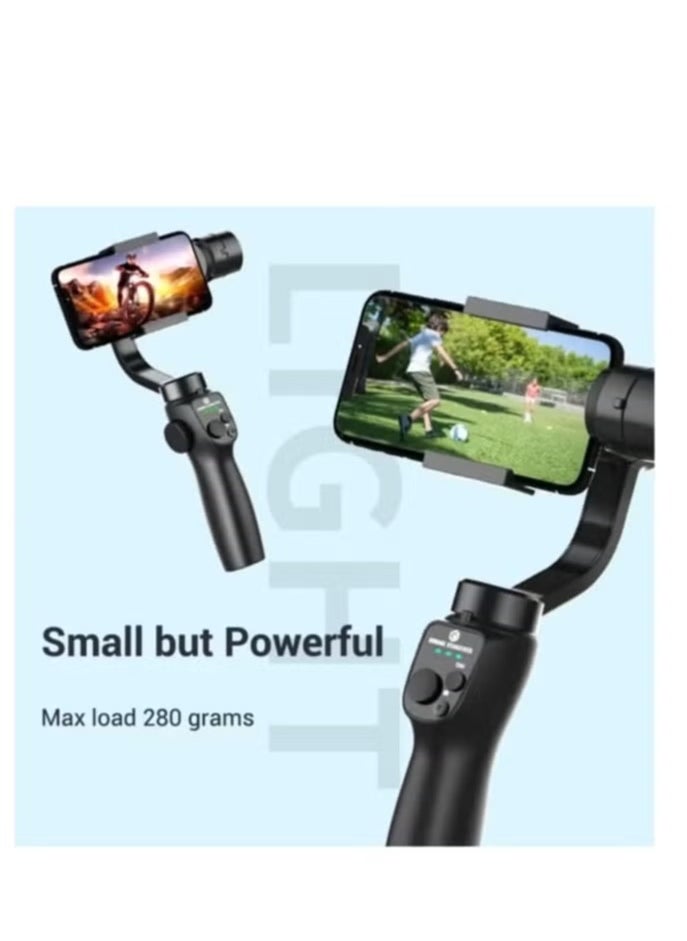 JAJEEK F10 3-Axis Gimbal Stabilizer – Foldable Smartphone Stabilizer for Effortless Video Recording, AI Tracking, Gesture Control, Vlogging, and Action Shots, Compact, Lightweight, and User-Friendly  - Image 4