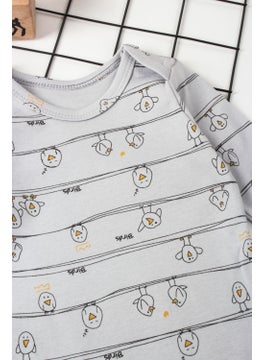 Murat Baby Birds Bird Printed Unisex Snap Bodysuit  - Image 3