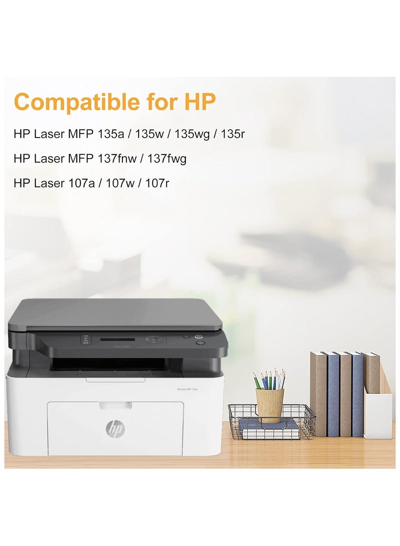 Office Maker Office Maker Compatible 106A W1106A Toner Cartridge for HP Laser 107w 107a  MFP135a  135w 137fnw Printer 2-Pack with Free A4 Double-A Ream - Image 2