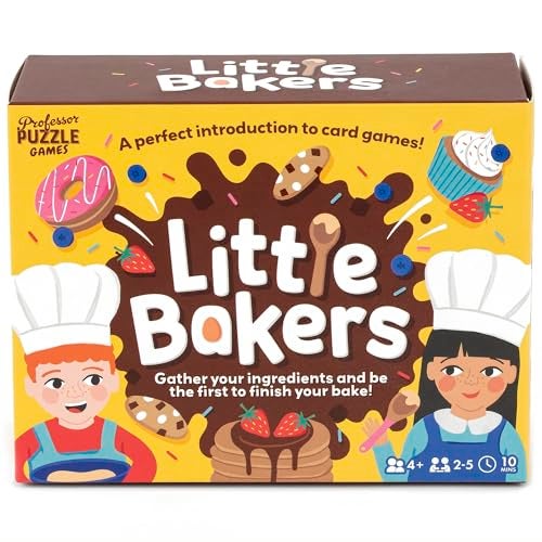 Professor Puzzle Little Bakers Ingredients Recipe Card Game Fun Fast Paced Set Collection Ideal Starter Game Kids Ages 4 25 Players - Image 1