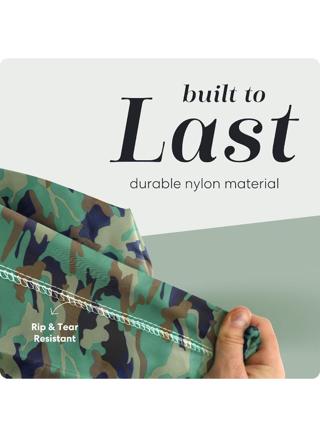 Handy Laundry Nylon Laundry Bag - Locking Drawstring Closure and Machine Washable. These Large Bags will Fit a Laundry Basket or Hamper and Strong Enough to Carry up to Three Loads of Clothes. (Camouflage) - Image 5