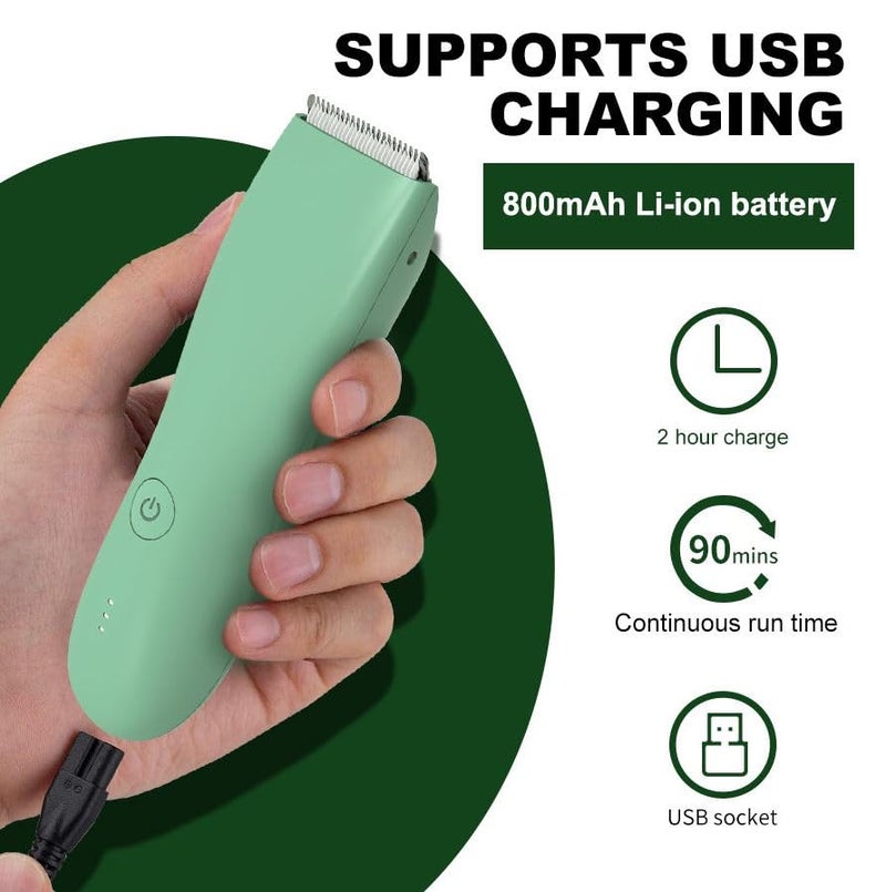 Seadra USBC Charging Electric Razor Shavers IPX7 Waterproof Ball Trimmer Ceramic Blade Groin Hair Trimmer for Men Women - Image 4