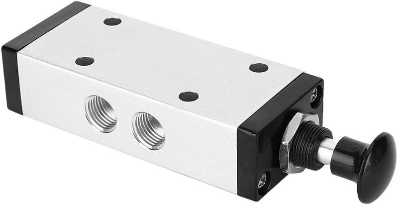 Hand Pull Lever Valve 2 Position 5 Way Aluminum Alloy Shell, Manual Hand Valve with G1/4in Port for Pneumatic Systems, Explosion Proof and Low Failure Rate - Image 1