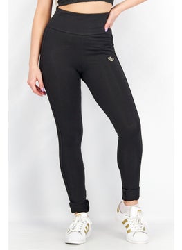 adidas Originals Women Sportswear Fit Varsity Training Leggings, Black  - Image 1