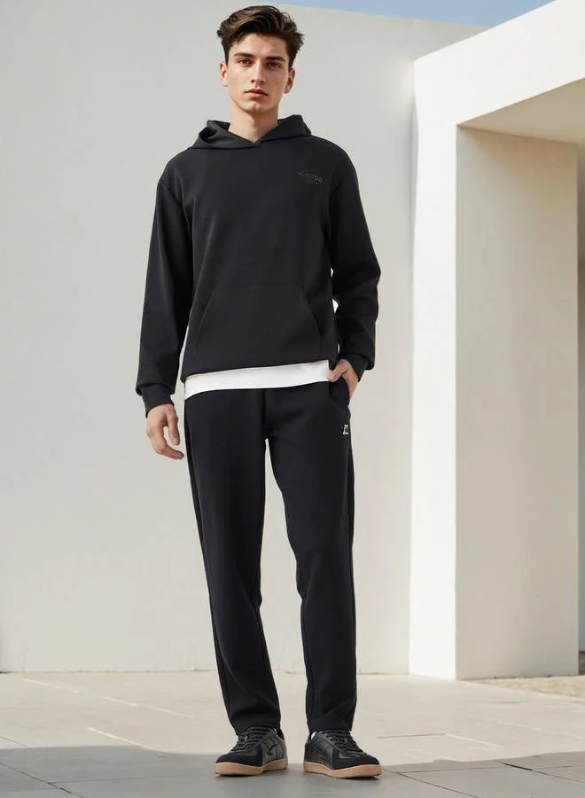 كابا بنطلون رياضي كابا بطبعة شعار وجيوب