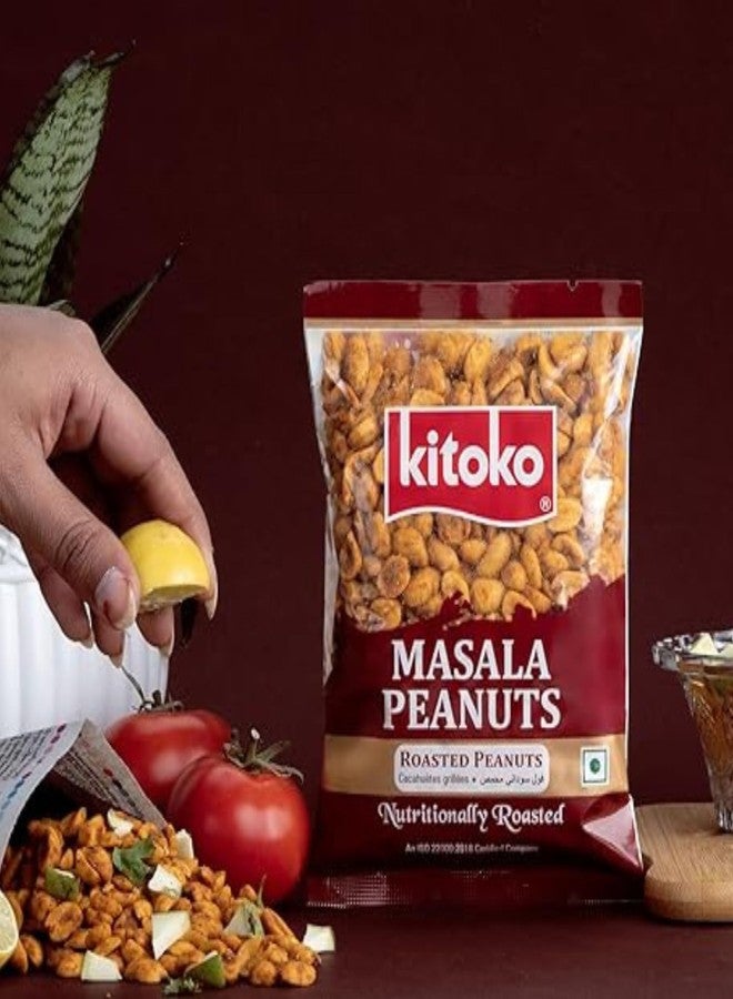 KITOKO FOODS Roasted Masala Peanuts (200gm), Healthy Masala Sing Without Skin, Gluten-Free Namkeen Snacks Mungfali Singdana, Rich In Fibre & Protein Groundnuts (200gm Pack of 1) - Image 4