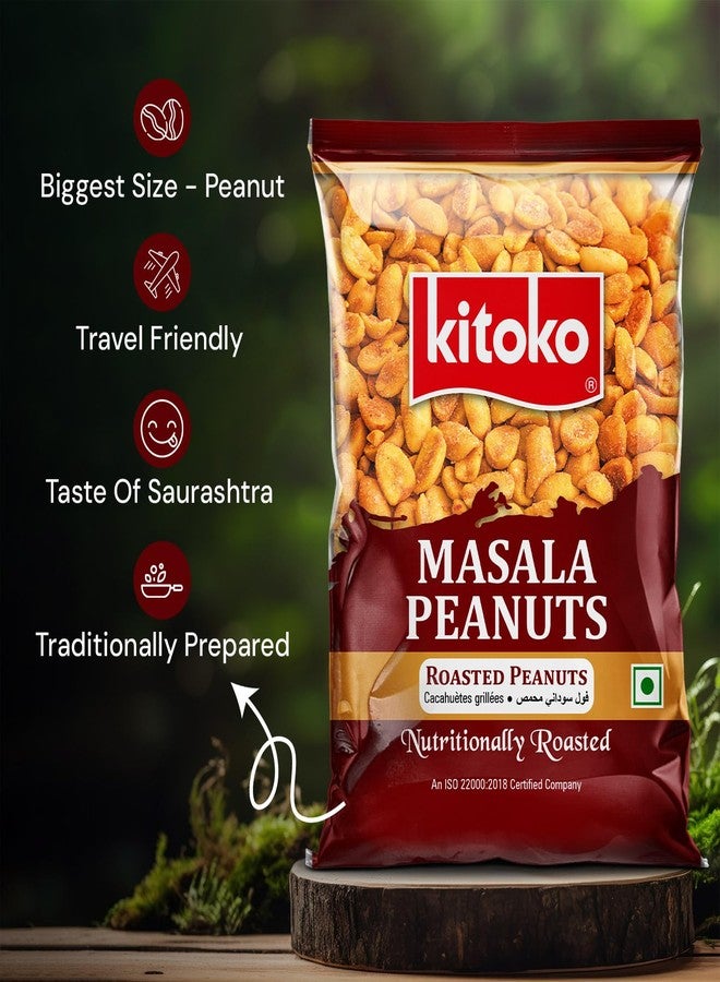 KITOKO FOODS Roasted Masala Peanuts (200gm), Healthy Masala Sing Without Skin, Gluten-Free Namkeen Snacks Mungfali Singdana, Rich In Fibre & Protein Groundnuts (200gm Pack of 1) - Image 3