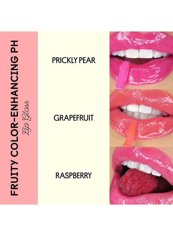 وينكي لوكس ملمع شفاه فاكهي Ph Lip Stain غير لزج ملمع شفاه ملون زيت الشفاه ملمع شفاه لذيذ فروت زيت الجوجوبا للترطيب واللمعان الجريب فروت - Image 4