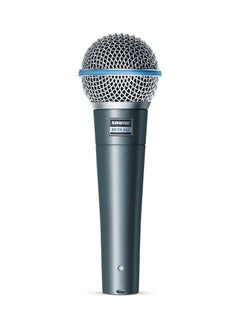 Shure Vocal Microphone - Single Element Supercardioid Dynamic Mic For Stage Studio, Includes A25D Adjustable Stand Adapter, 5/8 To 3/8 Inch Euro Thread Adapter And Storage Bag Beta 58A Silver  - Image 1