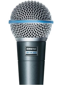 Shure Vocal Microphone - Single Element Supercardioid Dynamic Mic For Stage Studio, Includes A25D Adjustable Stand Adapter, 5/8 To 3/8 Inch Euro Thread Adapter And Storage Bag Beta 58A Silver  - Image 5
