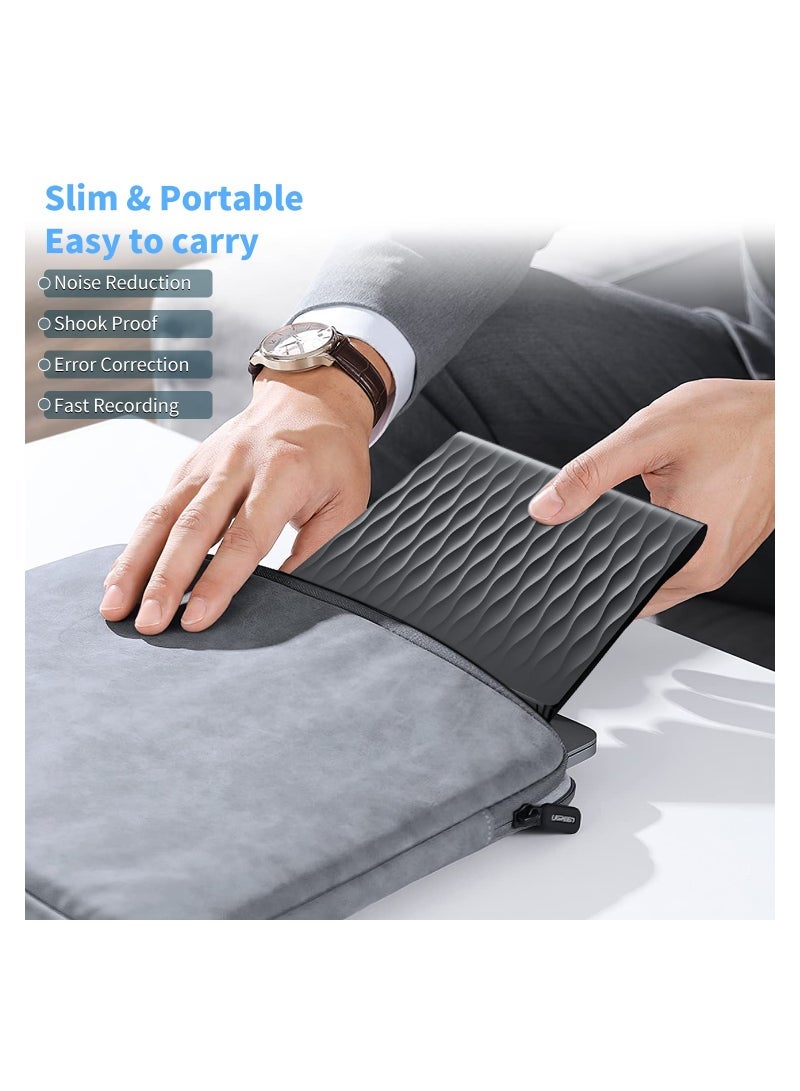 Captaintech External CD/DVD Drive,  for Laptop USB 3.0 & Type-C External CD DVD Burner CD/DVD+/-RW Rewriter for Laptop, Desktop, iMac, MacBook, Compatible with Windows 11/10/XP/8/7/Vista/Linux/MacOS - Image 5