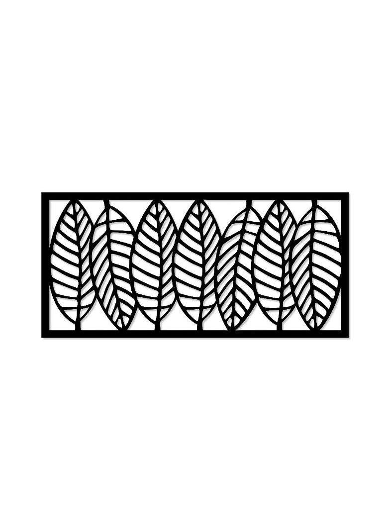 Decorative tree leaves wooden wall Art 80x35 cm