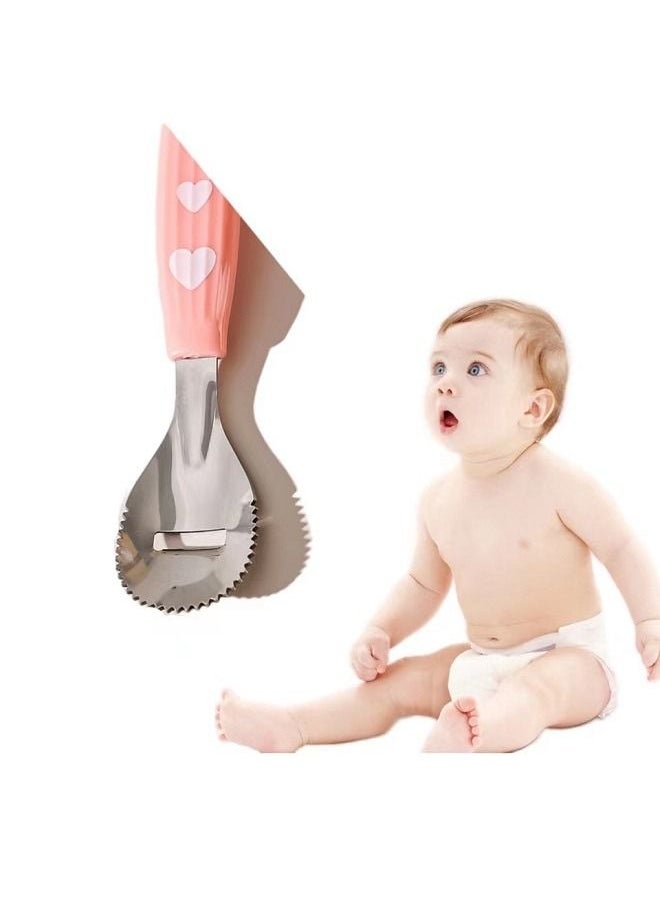 Stainless Steel Puree Spoon Fruit And Vegetable Supplement Spoon Baby Double Head Scraper Peelable Spoon