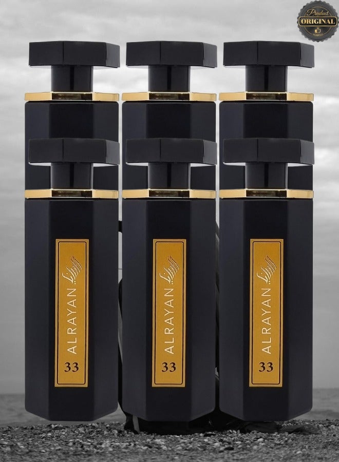 Alrayan 6 Pieces Wasm Alrayan Perfume 33 100ml EDP - Image 1