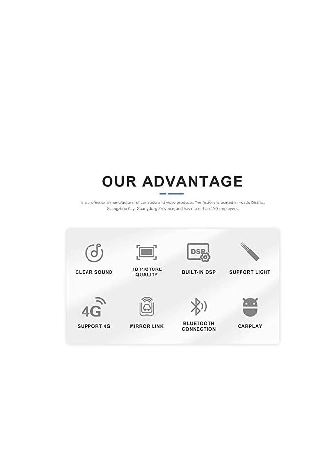 Android Screen For Toyota Prado 2010 2011 2012 2013 2GB RAM 32 GB Memory Support Apple Carplay Android Auto Full HD IPS Touch Screen Display and Backup Camera included - Image 4