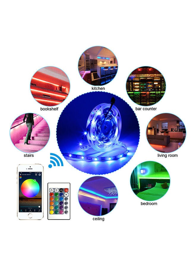 NIBEMINENT LED WIFI Intelligent RGB Strip Light Silver 0.3kg - Image 3