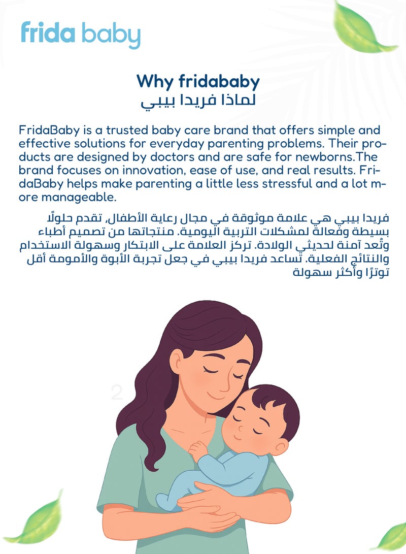 NoseFrida Snotsucker Saline Kit | Made in Sweden | Baby Nasal Aspirator, Saline Spray & 20 Hygiene Filters | Clears Stuffy Noses | Safe, BPA-Free, Pediatrician Recommended