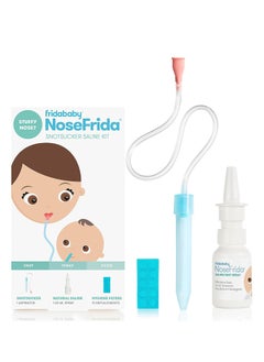 NoseFrida Snotsucker Saline Kit | Made in Sweden | Baby Nasal Aspirator, Saline Spray & 20 Hygiene Filters | Clears Stuffy Noses | Safe, BPA-Free, Pediatrician Recommended - pzsku/Z9E136EAEF8F91C9A39CAZ/45/_/1740909006/4ff3498f-398d-4a87-a37d-f17a1cac7eed