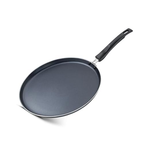 Judge By Prestige 28Cm Everyday Non-Stick Tawa (Aluminium) | Low Oil Cooking | Easy to Clean |Cool Touch Handle, Black - Image 1