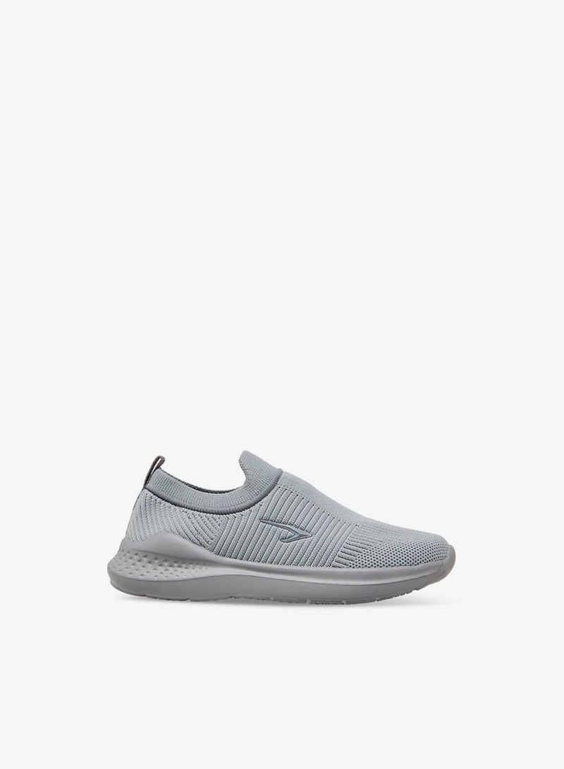 Dash Textured Slip-On Sports Shoes with Pull Tab - Image 1