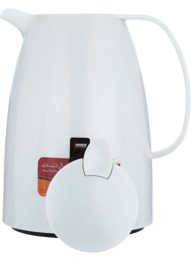 LEEMA Thermos, 1.5 liters, compressor, thermal glass inner container, plastic outer shell - pearl - Image 3