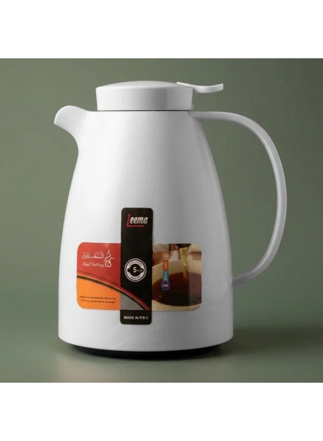 LEEMA Thermos, 1.5 liters, compressor, thermal glass inner container, plastic outer shell - pearl - Image 1