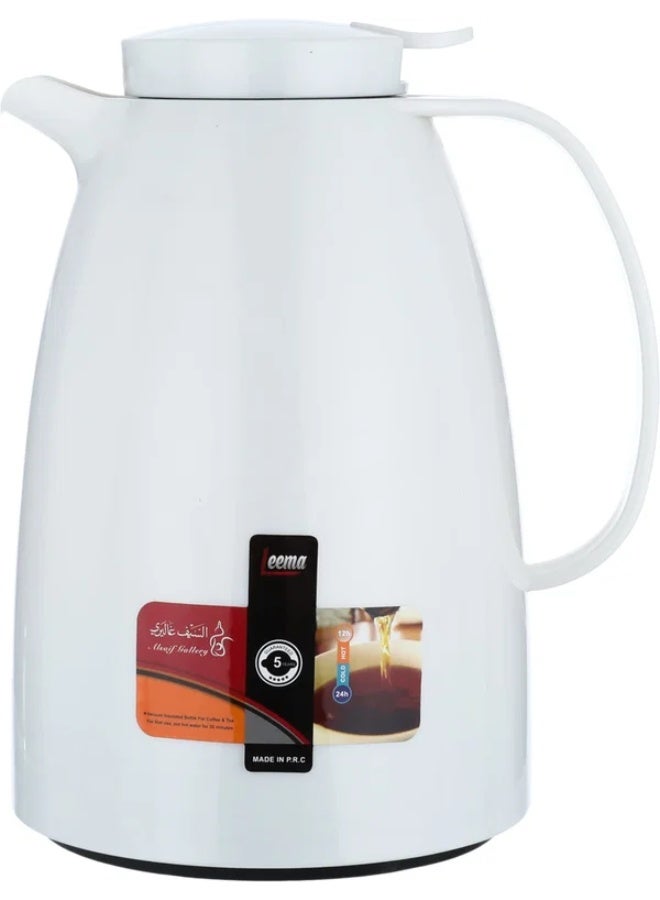 LEEMA Thermos, 1.5 liters, compressor, thermal glass inner container, plastic outer shell - pearl - Image 4
