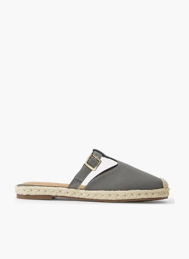 Peppermint Women Buckle Detail Mules - Image 1