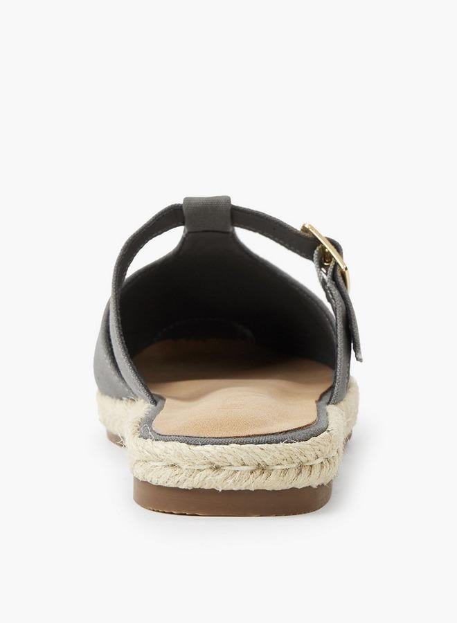 Peppermint Women Buckle Detail Mules - Image 4