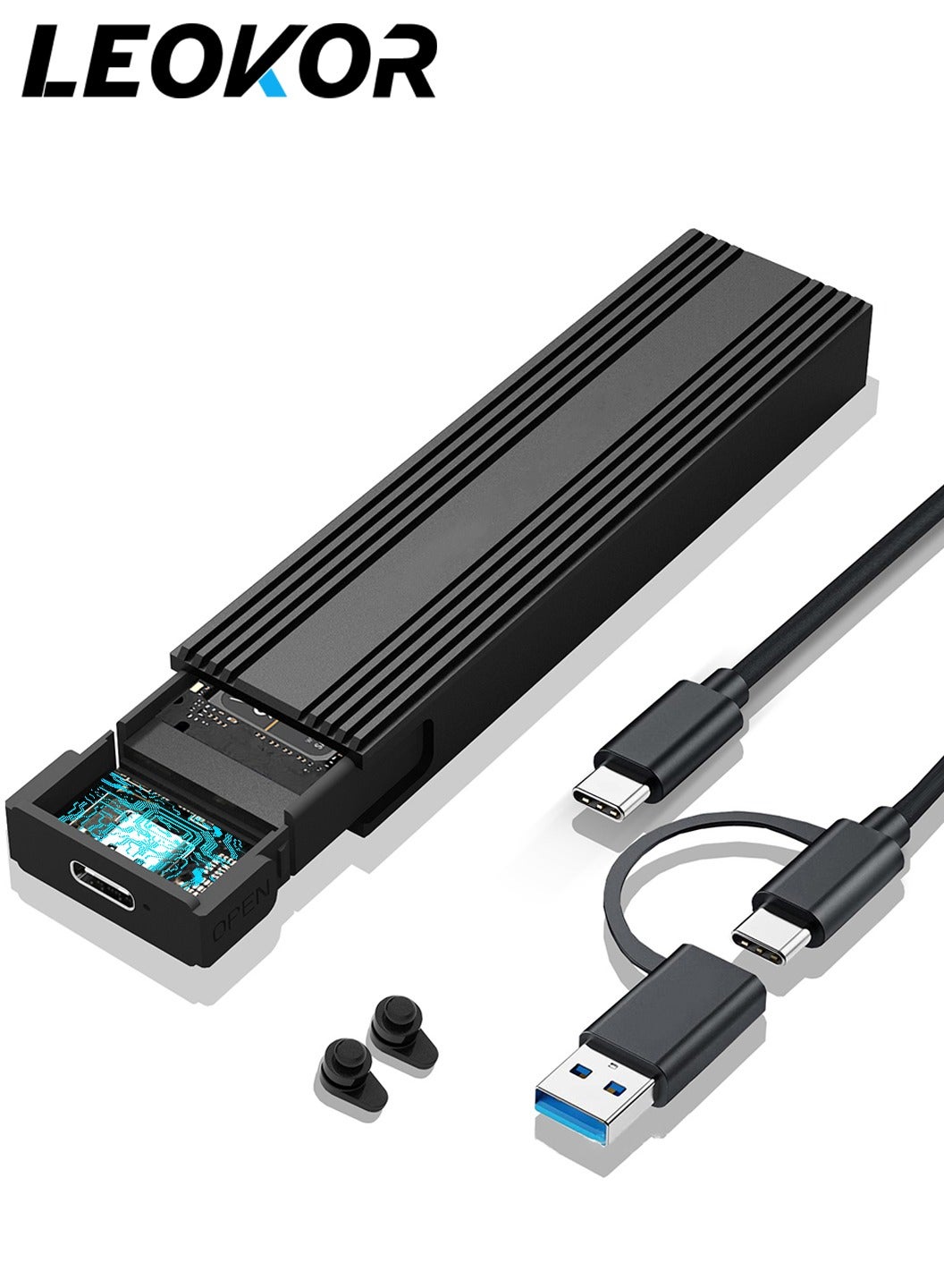 ليوكور ليوكور غلاف خارجي لقرص M.2 SSD
