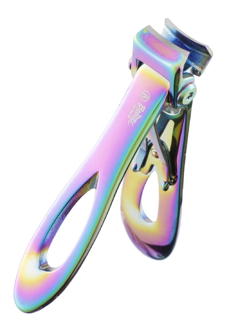 Beauté Secrets Luxury Nail Cutter Set With Nail Filer, Fingernail & Toenail Clipper with Sharp and Sturdy Blade, Premium Stainless Steel Nail Set with 17mm Wide Jaw Opening for Thick Nails (Rainbow) - Image 2