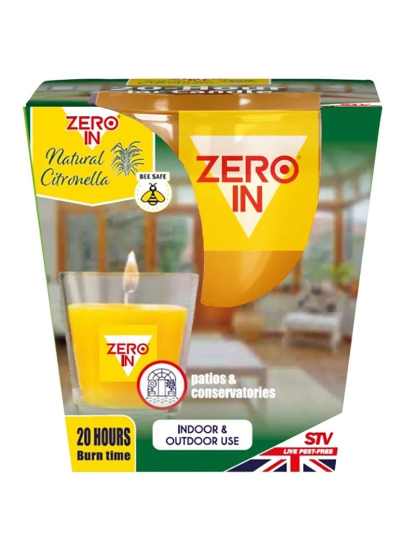 STV Zero In 20 Hour Citronella Jar Candle - Image 1
