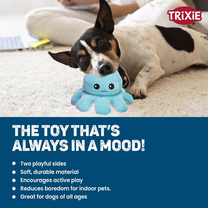 Trixie Reversible Octopus Plush Toy for Dogs, Soft Toy, Polyester Material, 19 cm (Get Any 1 Color) - Image 5