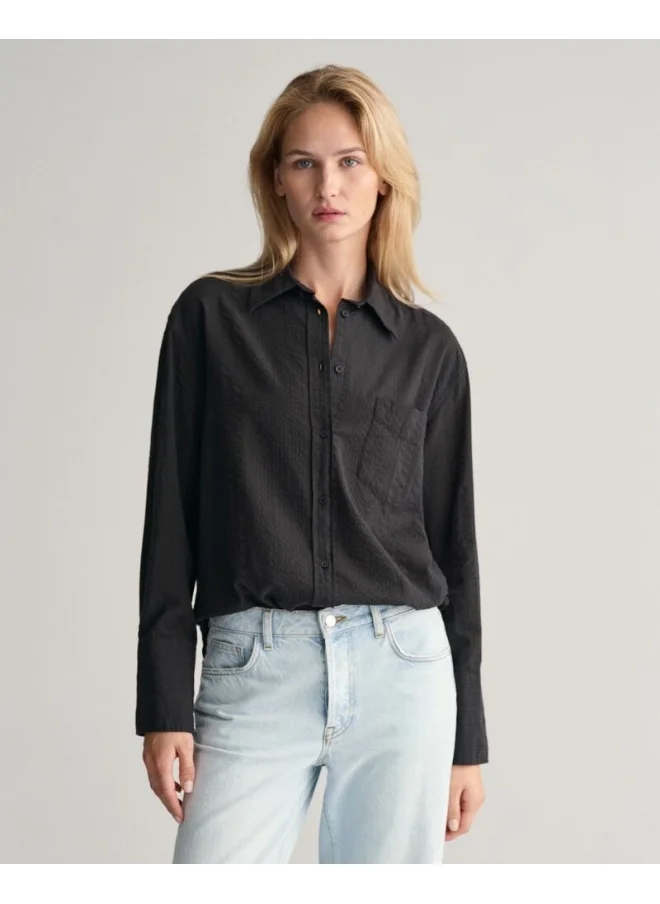 غانت Gant Relaxed Fit Seersucker Striped Shirt