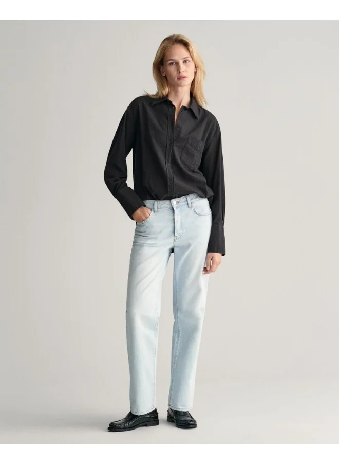 غانت Gant Relaxed Fit Seersucker Striped Shirt