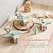 ibwaae Wooden Airplane Toys Set for Toddlers Air Transport Vehicles Play Set Baby Push Car Toys for Babies Montessori Toy for Baby Gift - Image 4