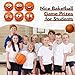 Arrowbash 36 Pcs Mini Face Basketball Stress Balls Bulk Small Basketballs Stress and Anxiety Relief Toy Foam Sports Squeeze Balls for School Carnival Reward Valentines Day Sports Party Favors Gifts - Image 4