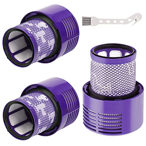 Tivcroxs 3 Pack V10 Filters Replacement Parts Compatible with Dyson V10 Cyclone Series, Cyclone V10 Absolute, Cyclone V10 Animal, V10 Total Clean, SV12, Replace Part No. 969082-01 - Image 1