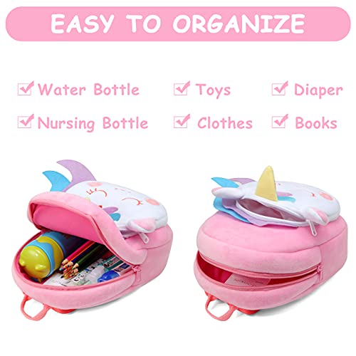 VASCHY Baby Daypack Backpacks, Smiling Unicorn, Small - Image 4
