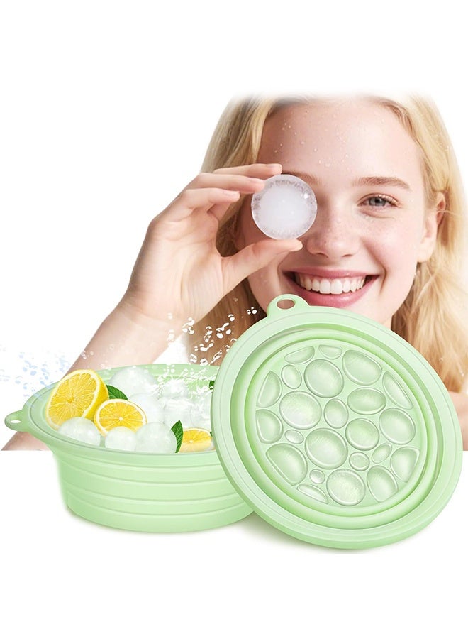 Lemon Ice Face Bowl, Puffiness Relief, Skin-Soothing Ice Basket with Built-In Ice Tray, After Sun Care, Quick Cooling Foldable Design for Enjoying a Refreshing Ice Bath Experience - Image 1