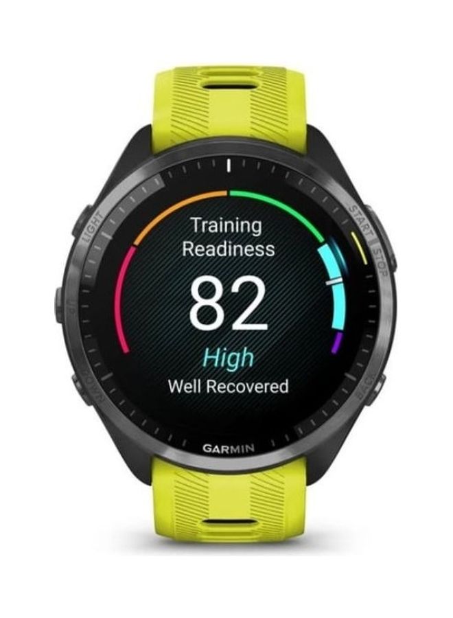 جارمين Forerunner 965 - 47 مم - عمر بطارية يصل إلى 31 ساعة في وضع GPS - شاشة Amoled مقاس 1.4 بوصة، مقاومة للخدش، Corning® Gorilla® Glass Dx، مراقب معدل ضربات القلب، تتبع الإجهاد، ميزات GPS المتقدمة، نظام GNSS المدمج وتطبيق رياضي، متوافق مع iOS وأندرويد - Image 2
