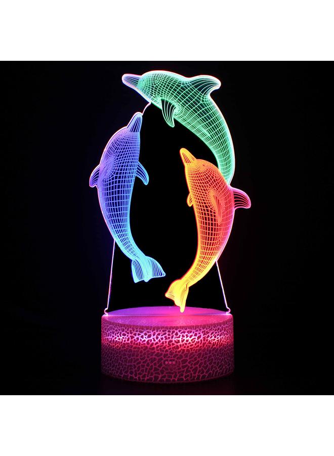 Bluejw Specialized E-commerce Animal Series 3D Night Light Colorful Touch Remote Control Desk Lamp Acrylic Bedside Atmosphere Lamp - Image 1