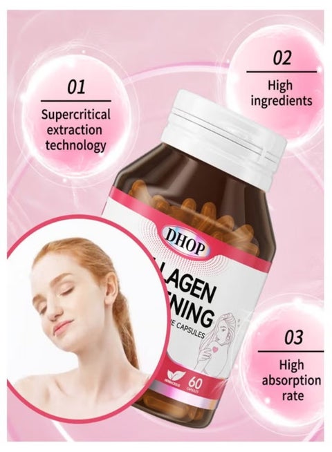glutathione and collagen pills Ozmolts Glutathionte With Collagen Capsules Age Defy Whitening Glowing Skin  Capsules Improve Immune System Hyaluronic Acid Whitening Capsule Glutathione  White 60 Capsules Beauty Supplement