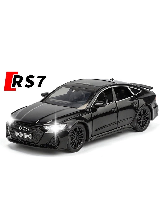Model car 1:32 Alloy Collectible Audi RS7 Car Model Toy, Diecast Zinc Alloy RS7 Pull Back Collectible Toy Car,  Sound and Light Pull Back Model Car for Kids Boy Girl Gift 15.5cm*6.5cm*4.5cm - Image 1