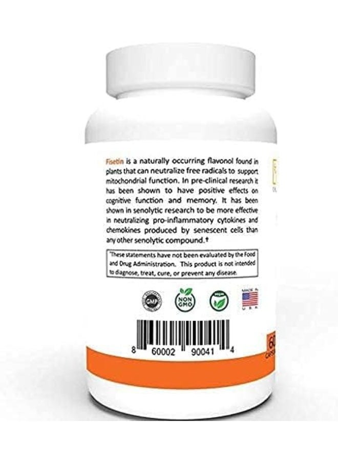 CYTOLYFE Fisetin 500Mg Senescent Cell Removal 98% Pure Fisetin 500Mg Therapeutic Dose 60 Capsules Senolytic Activator Anti-Aging Life Extension  - Image 5