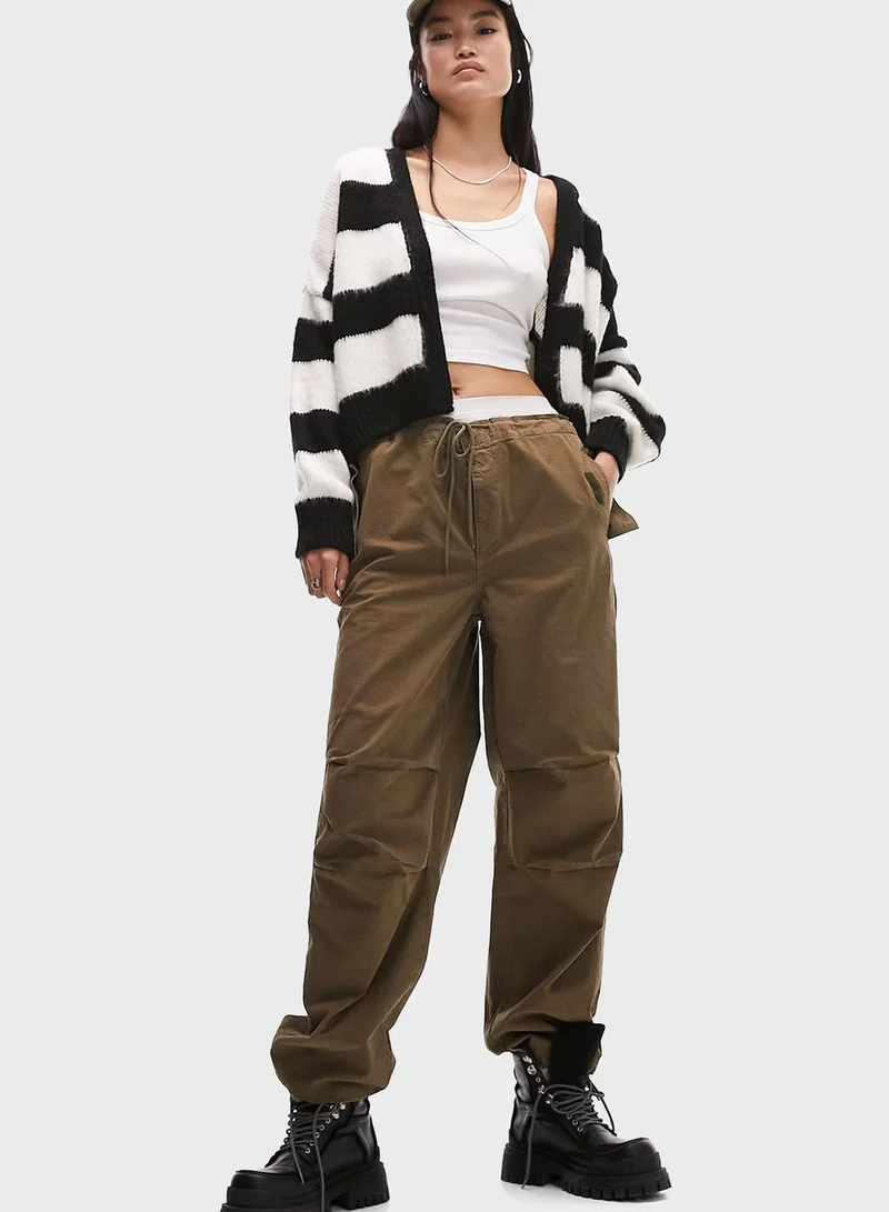 TOPSHOP Knitted Stripe Jacket