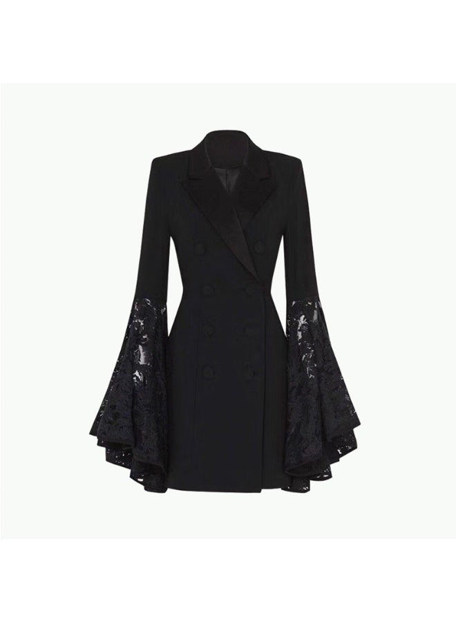 مدام يونيك جاكيت صغير أنيق أسود للنساء - موديل جديد - Image 4
