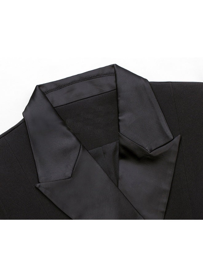 مدام يونيك جاكيت صغير أنيق أسود للنساء - موديل جديد - Image 5